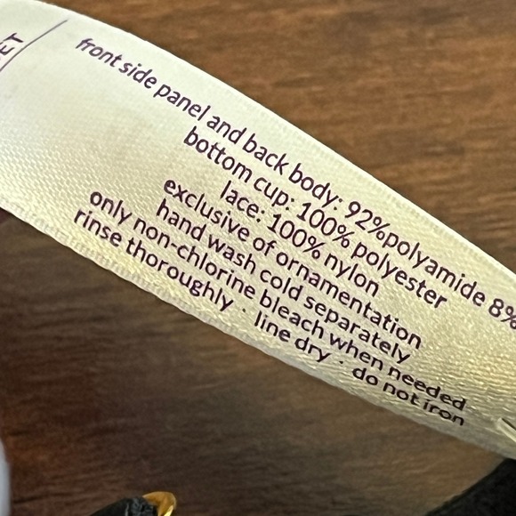 Cacique Women's Corset Sz 42DDD Veiled Lace Hook & Eye Black Underwire Sexy NWT - Picture 12 of 13